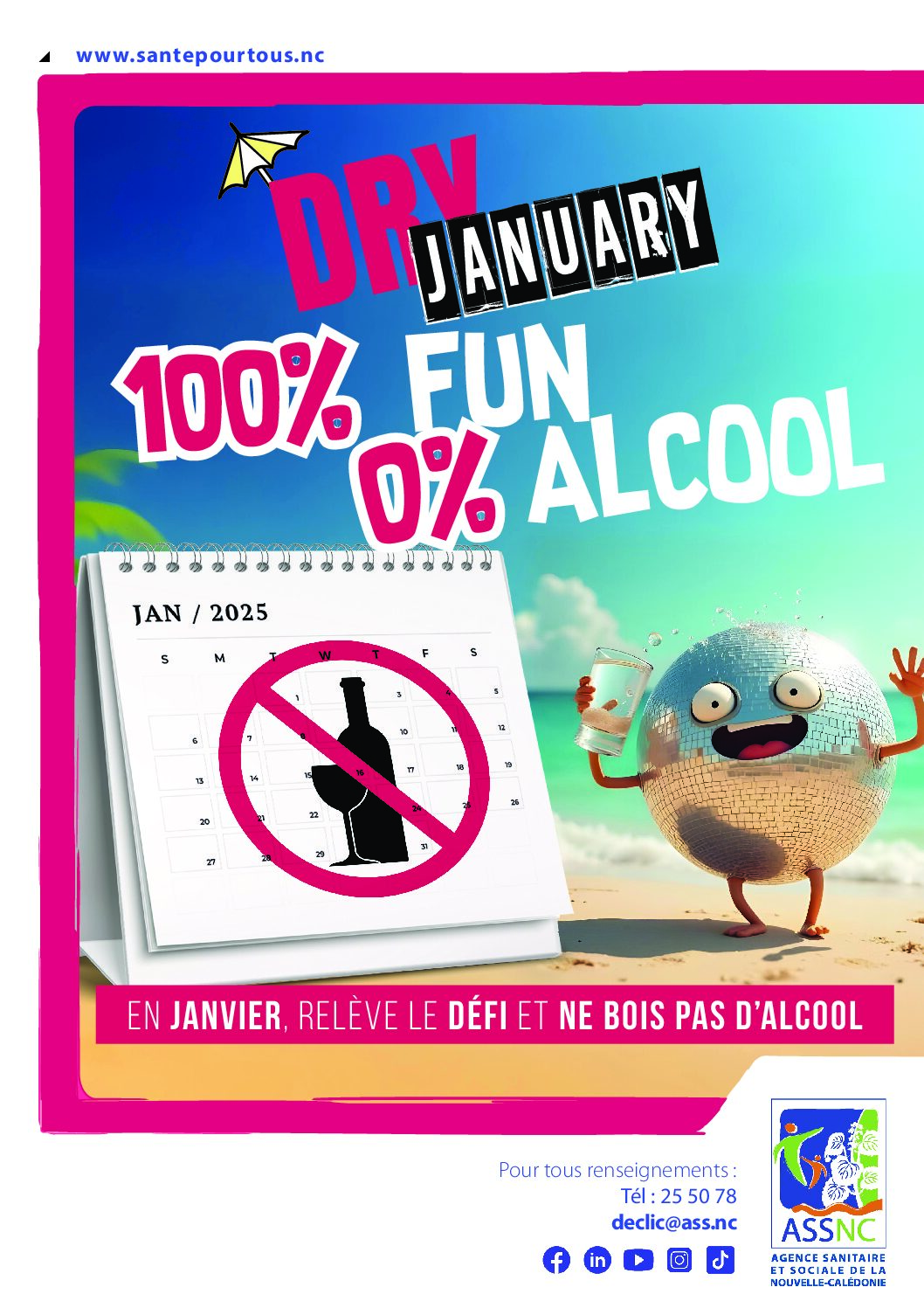 DRY JANUARY, tous avec l’ASSNC